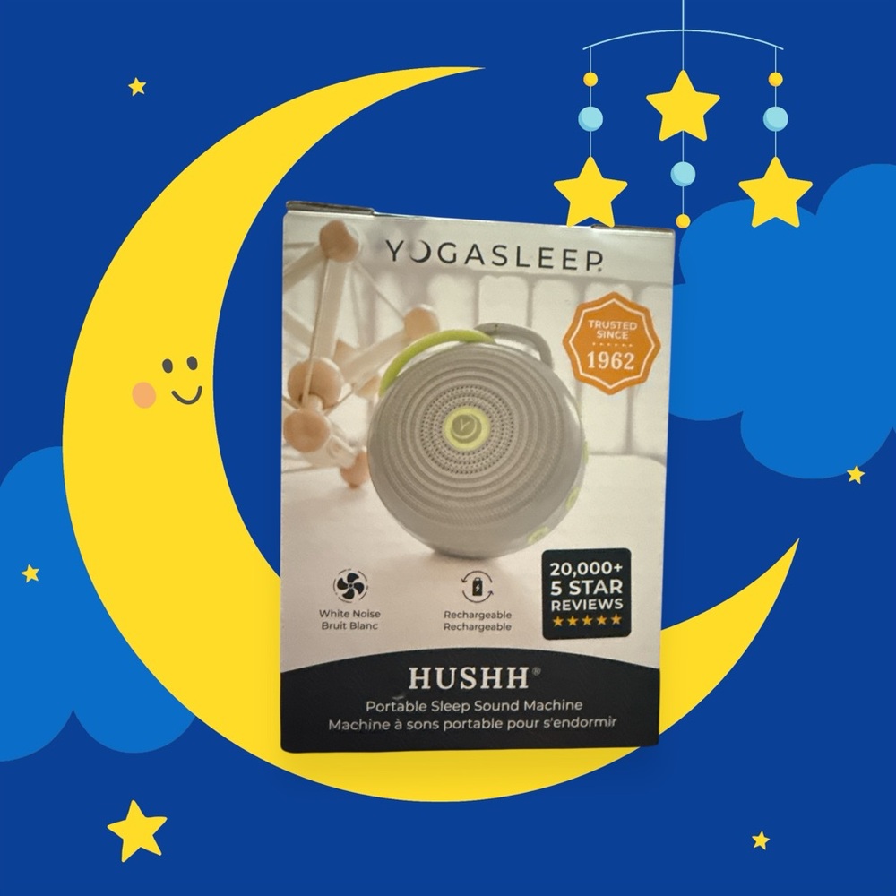 NWT Yogasleep Hushh Portable Sleep Sound Machine white noise baby, adult